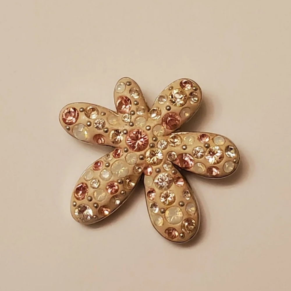 Swarovski Crystal Embedded Flower Pendant